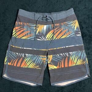 George Men’s Medium Size 32-34 Drawstring Swim Trunks Bathing Suit Jungle Print